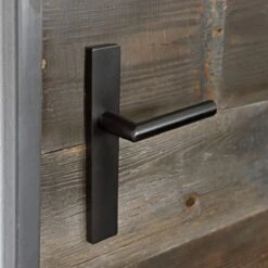 Impresso London Deurklink Zwart – Deurbeslag - Binnendeur – Deurkruk Met Schild – Blind – Langwerpig Deurschild – 230 X 40 X 9 Mm -WerkPro Verkoopwinkel 1200x1200 904