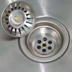 LOUZIR RVS Afvoerstop - Afvoerplug - Wastafel / Gootsteen / Spoelbak / Bad / Douchebak / Keuken / Wasbak/ Lavabo / Aanrecht - Gootsteen Zeef - Korfplug - Badstop - Roestvrij Staal - Roestvast Staal - Anti Verstopping - 78 Mm -WerkPro Verkoopwinkel 1200x1200 923