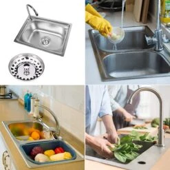 Gootsteen Afvoer Plug Keuken - Geen Verstopping – Spoelbak Zeef - Afvoerstopper - Korfplug – Gootsteen Zeef - 83 Mm -WerkPro Verkoopwinkel 1200x1200 987