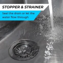 Gootsteen Afvoerstop 82 Mm Met Verstelbare Hoogte Korfplug - Afvoerplug - Spoelbak Zeef - RVS -WerkPro Verkoopwinkel 1200x1200 994