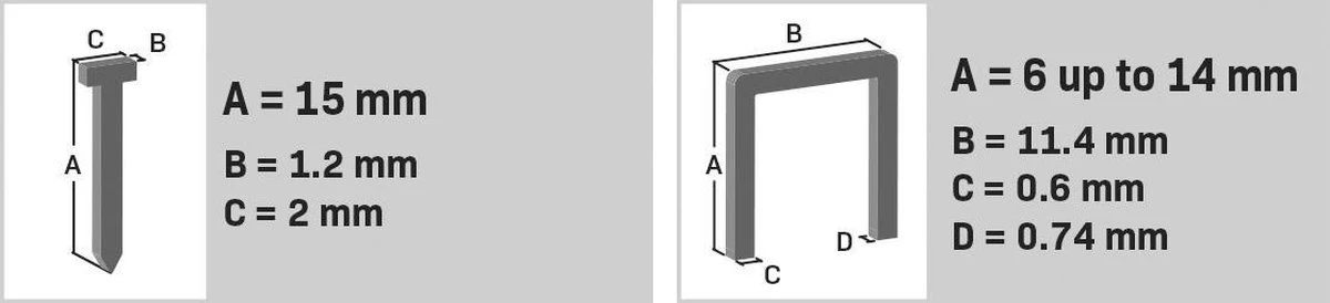 VONROC Elektrische Tacker – Complete Set Incl. 900 Nieten & 300 Spijkers 6 VONROC Elektrische Tacker – Complete Set Incl. 900 Nieten & 300 Spijkers - Afbeelding 4