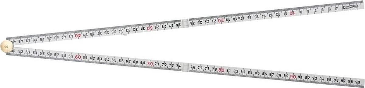 Sola Timmermansduimstok Kunststof 1m 4delig Wit 3081016 10 Sola Timmermansduimstok Kunststof 1m 4delig Wit 3081016 - Afbeelding 8