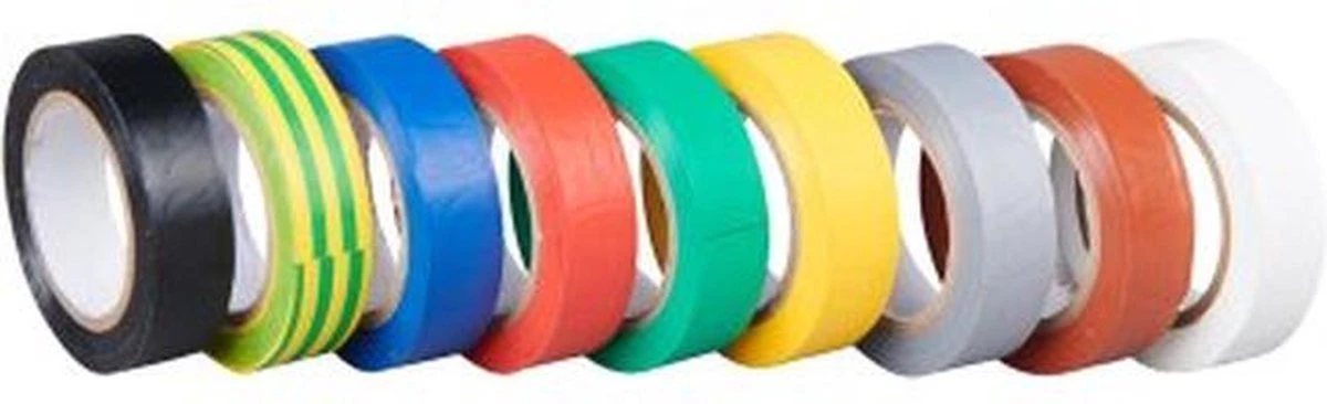 Isolatietape Zwart - Isolatie Tape 15mm X 10m (10 Stuks) 4 Isolatietape Zwart - Isolatie Tape 15mm X 10m (10 Stuks) - Afbeelding 2