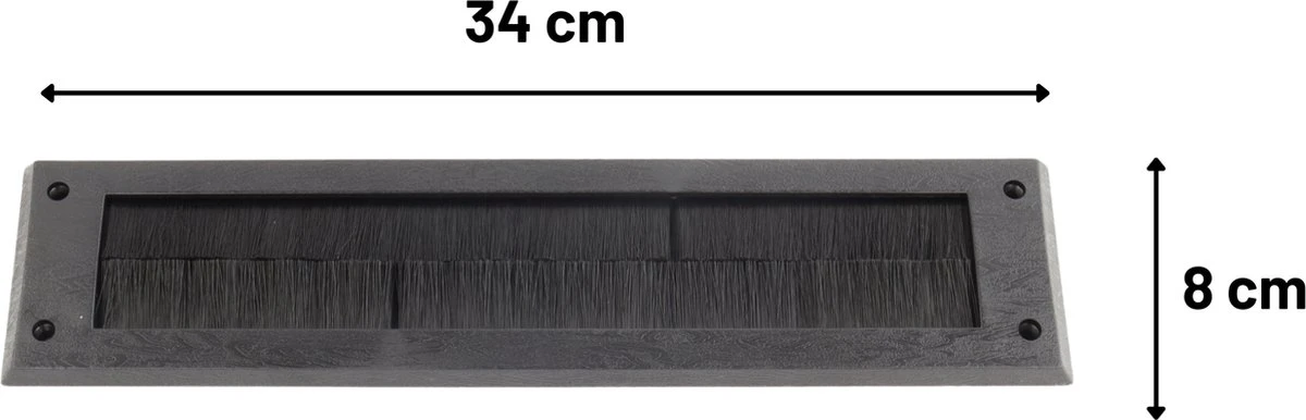 Orange85 Brievenbus Tochtstrip - Borstel - Zwart - Tochtafsluiter - Brievenbusborstel - Tochtborstel 4 Orange85 Brievenbus Tochtstrip - Borstel - Zwart - Tochtafsluiter - Brievenbusborstel - Tochtborstel - Afbeelding 2