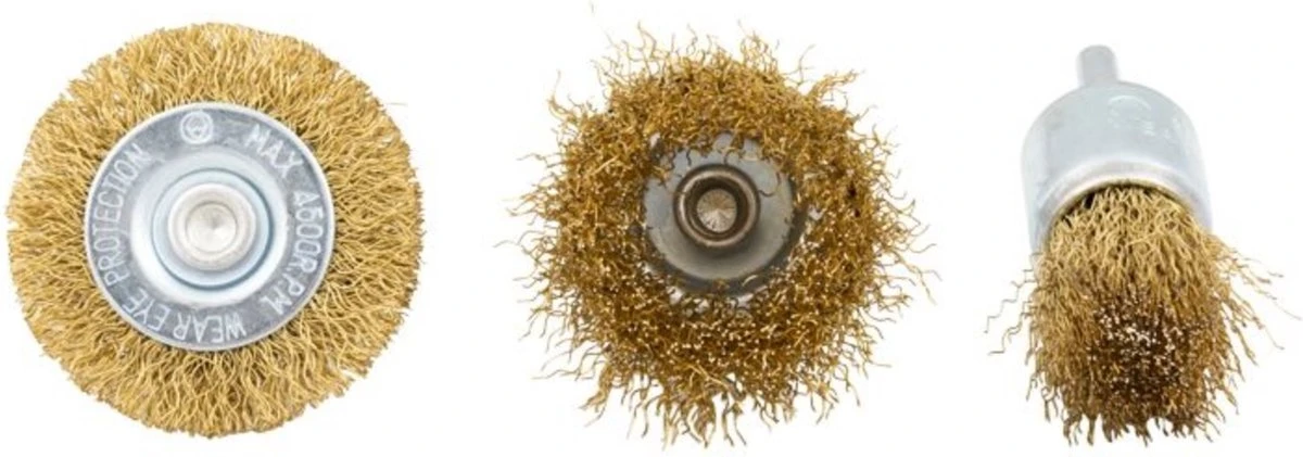 Topgear Staalborstelset Met Stift 6 Mm T.b.v. Boormachine - 3 Delig 8 Topgear Staalborstelset Met Stift 6 Mm T.b.v. Boormachine - 3 Delig - Afbeelding 6