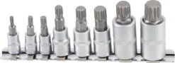 Dopsleutel, Veeltand, XZN, Spline, Multi-torx Doppenset (1/4" + 3/8" + 1/2") 8 Delig BGS 5105 -WerkPro Verkoopwinkel 1200x430 3