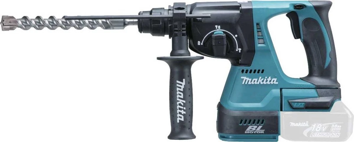 Makita DHR243Z Combihamer - 18V - Losse Body (geleverd Zonder Accu En Lader) 3 Makita DHR243Z Combihamer - 18V - Losse Body (geleverd Zonder Accu En Lader)