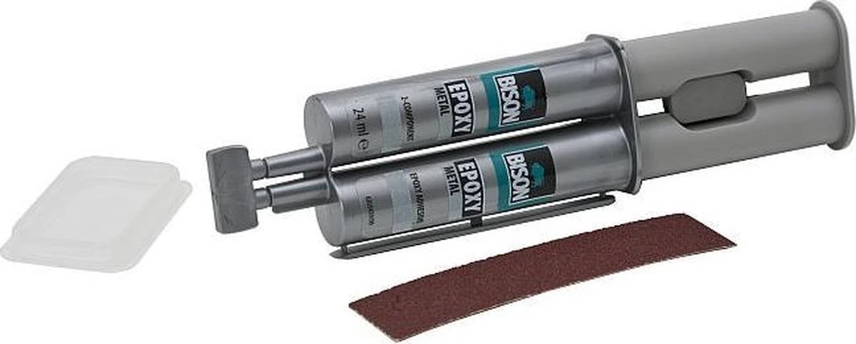 Bison - Epoxy Lijm Voor Metaal, Steen, Beton, Polyester Reparatieset - Vloeibaar Staal - 2 Componenten - Super Strong 5 Bison - Epoxy Lijm Voor Metaal, Steen, Beton, Polyester Reparatieset - Vloeibaar Staal - 2 Componenten - Super Strong - Afbeelding 3