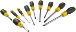 STANLEY 2-65-014 Cushiongrip Schroevendraaierset - 10-delig - Inclusief Opbergbox -WerkPro Verkoopwinkel 1200x515 3