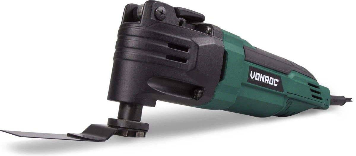 VONROC Oscillerende Multitool – 300W – Snelwisselsysteem, Variabele Snelheid – Incl. 61 Accessoires 4 VONROC Oscillerende Multitool – 300W – Snelwisselsysteem, Variabele Snelheid – Incl. 61 Accessoires - Afbeelding 2