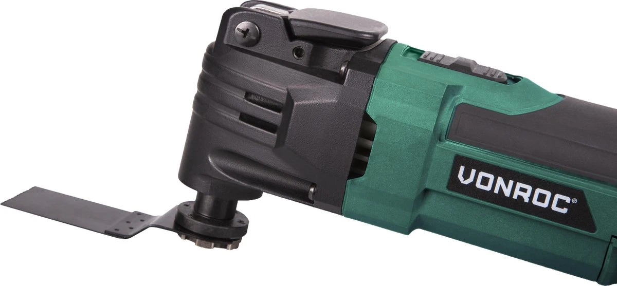 VONROC Oscillerende Multitool – 300W – Snelwisselsysteem, Variabele Snelheid – Incl. 61 Accessoires 8 VONROC Oscillerende Multitool – 300W – Snelwisselsysteem, Variabele Snelheid – Incl. 61 Accessoires - Afbeelding 6