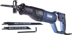 FERM Reciprozaag - 710W - Soft Grip Handvat - Snelwisselsysteem - Variabele Snelheid - Lock-on Switch - Incl. 2 Zaagbladen