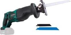 VONROC Accu Reciprozaag – VPower 20V – Incl. Zaagbladen & Opbergtas - Losse Body (geleverd Zonder Accu En Lader)
