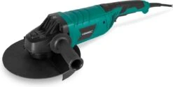 VONROC Haakse Slijper 2400W – 230mm – Soft Start – Draaibare Handgreep – Incl. Extra Handgreep En 3m Rubberen Kabel