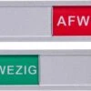 Merkloos Schuifbordje Kantoor Met Tekst Aanwezig Afwezig – 3M Dubbelzijdig -WerkPro Verkoopwinkel 1200x609 3