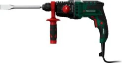 PARKSIDE Boor- En Breekhamer - Ideaal Voor Krachtig Boren, Klopboren, Betonboren En Beitelen - Toerental: 0-1650 Tpm - Slagenergie: 1,2 Joule - Slagfrequentie: 0-7500 Spm - Boordiameter: Max. 24 Mm (hout) | 19 Mm (beton/steen) | 13 Mm (metaal) - 800W -WerkPro Verkoopwinkel 1200x624 3