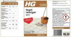HG Tegelreiniger Glans - 1L- Voor Regelmatig Gebruik - Glansherstellend - Voor Vloertegels, Plavuizen En Niet-kalkhoudend Natuursteen -WerkPro Verkoopwinkel 1200x633 7