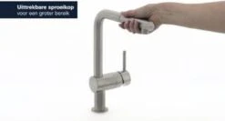 GROHE Minta Keukenkraan - L Uitloop - Uittrekbare Handdouche - RVS - 32168DC0 -WerkPro Verkoopwinkel 1200x645 6