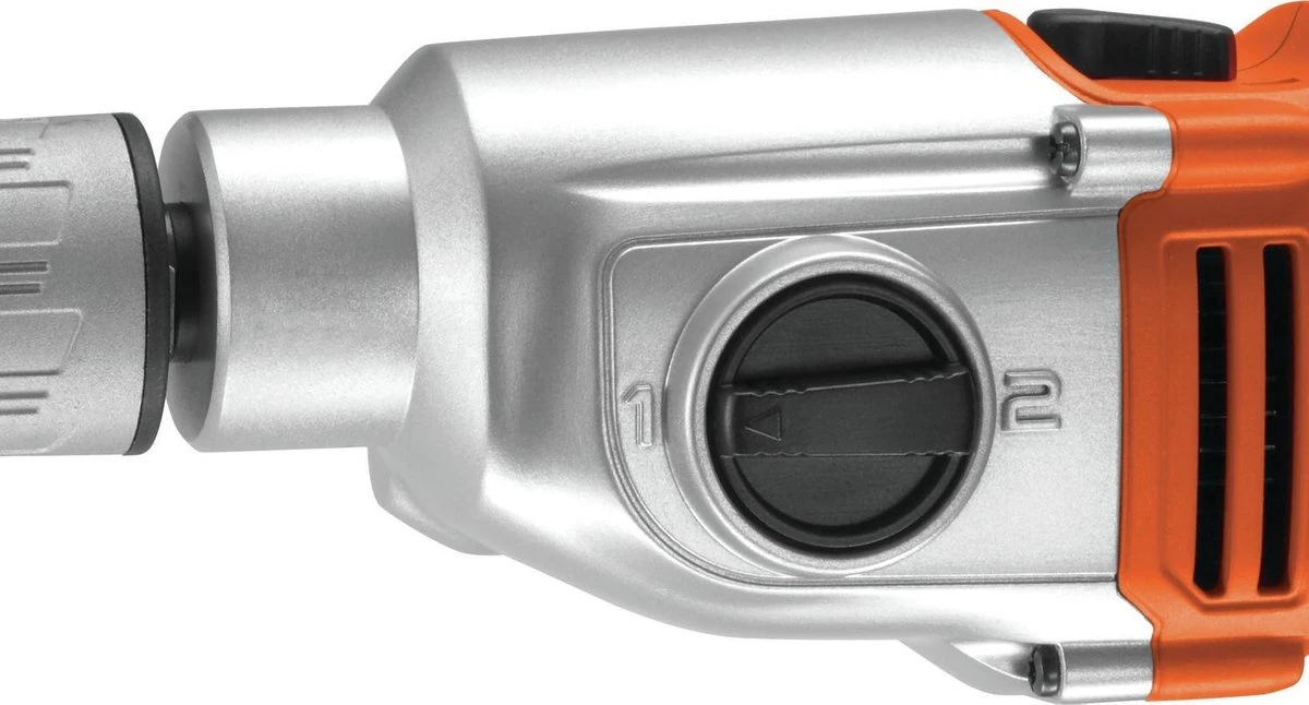 Black & Decker BLACK+DECKER KR911K-QS Klopboormachine - 910W - 2 Snelheden - Dieptestop 5 Black & Decker BLACK+DECKER KR911K-QS Klopboormachine - 910W - 2 Snelheden - Dieptestop - Afbeelding 3