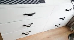 Leren Handgrepen - Zwart - 2 Stuks - 16,5 X 2,5 Cm | - Handgreep Zwart - Incl. 3 Kleuren Schroeven Per Leren Handgreep -WerkPro Verkoopwinkel 1200x646 5