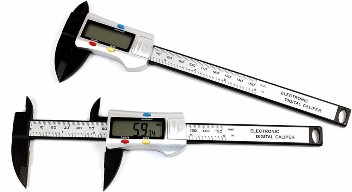Benson Digitale Carbon Schuifmaat - Caliper - 150 Mm 4 Benson Digitale Carbon Schuifmaat - Caliper - 150 Mm - Afbeelding 2