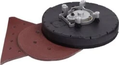 Powerplus POWX0477 Telescopische Wandschuurmachine - 710W - Ø225mm - Incl. 2 Schuurkoppen (rond En Driehoek), 6x Schuurpapier En Stofzak - Voor Plafond En Muur -WerkPro Verkoopwinkel 1200x654 5