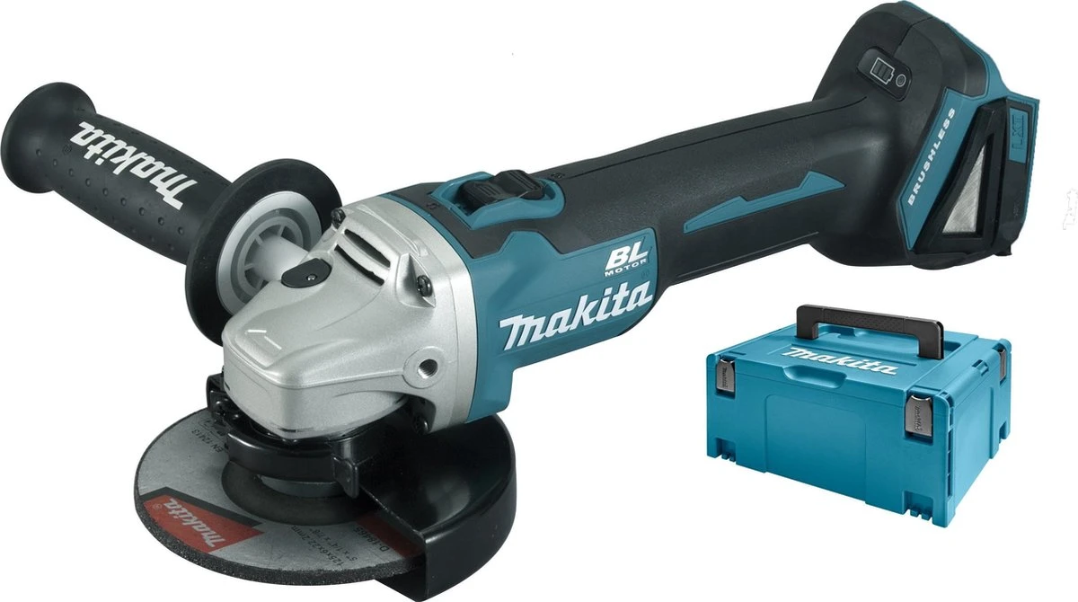 Makita Haakse Slijper - DGA504ZJ - 18V - 125 Mm - Losse Body (geleverd Zonder Accu En Lader) 3 Makita Haakse Slijper - DGA504ZJ - 18V - 125 Mm - Losse Body (geleverd Zonder Accu En Lader)
