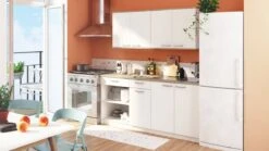 Belfurn - Keukenkast - Onderkast Cooking 180cm In Witte Melamine Met Eiken Blad -WerkPro Verkoopwinkel 1200x673 4