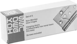 Gemakkelijk Te Plaatsen Deurscharnieren - Plaatsen Zonder Frezen Of Beitelwerk - Set Van 3 - Louvrescharnieren - Zware Uitvoering - Inclusief Schroeven - 100 X 40 MM - RVS -WerkPro Verkoopwinkel 1200x680 8