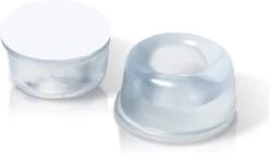 FSW-Products - 2 Stuks - Siliconen Buffers - 22mm Dia - 12mm Dik - Schokdempers - Zelfklevend - Deurbuffer - Deurstopper - Ladekast - Bescherming - Glazen Tafel - Meubelonderzetter - Stootdoppen - Geluidsdempers - WC Buffer - Toilet - Transparant