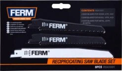 FERM RSA1001 Reciprozaagbladenset - 9 Stuks - Universeel Gebruik -WerkPro Verkoopwinkel 1200x694