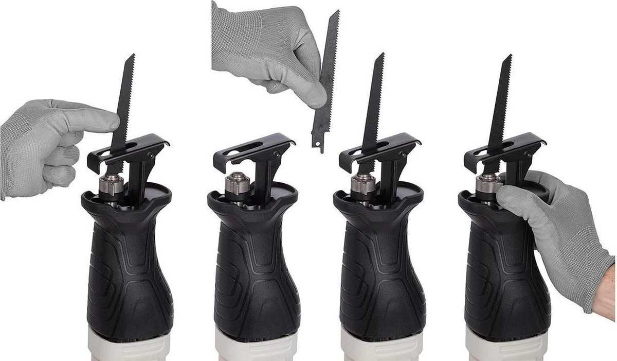 Powerplus POWC2060 Reciprozaag - Elektrische Schrobzaag - 710W - Compact En Met Snelwisselsysteem - Incl. 2 Zaagbladen - Reciprozaagbladeren Voor Hout En Metaal 6 Powerplus POWC2060 Reciprozaag - Elektrische Schrobzaag - 710W - Compact En Met Snelwisselsysteem - Incl. 2 Zaagbladen - Reciprozaagbladeren Voor Hout En Metaal - Afbeelding 4