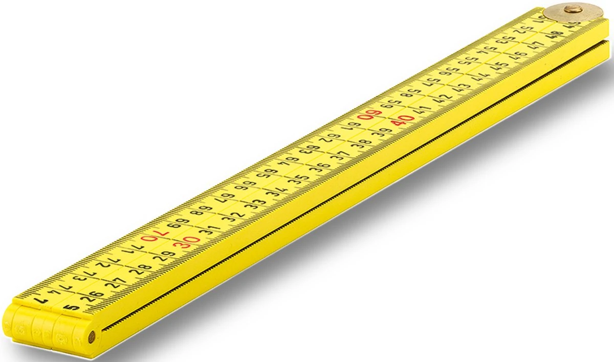 Sola Timmermansduimstok Kunststof 1m 4dlg. Geel 3081017 3 Sola Timmermansduimstok Kunststof 1m 4dlg. Geel 3081017