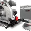 Powerplus POWESET4 Elektrische Cirkelzaag - 1200W - Zaagblad 185mm - Incl. Parallelgeleider, Stofafzuigingaansluiting, Aluminium Gereedschapskoffer En 4 Cirkelzaagbladen Hout -WerkPro Verkoopwinkel 1200x725 6