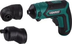 VONROC Accu Schroefmachine – 4V – Incl. Bithouder, Excentrisch En Haaks Opzetstuk, Bitset & Lader -WerkPro Verkoopwinkel 1200x738 2