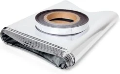 EcoSavers Radiatorfolie 500 X 50 Cm Met 10 Meter Magneettape Radiator Folie | Bevestiging Op Radiator In Plaats Van Op Muur | Uit Het Zicht