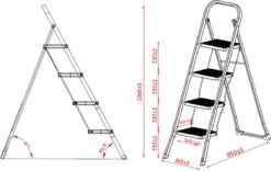 IVOL Huishoudtrap 4 Treden - Keukentrap Inklapbaar - Grijs - Antislip - Max. Hoogte 93 Cm 13 IVOL Huishoudtrap 4 Treden - Keukentrap Inklapbaar - Grijs - Antislip - Max. Hoogte 93 Cm -WerkPro Verkoopwinkel 1200x756 10