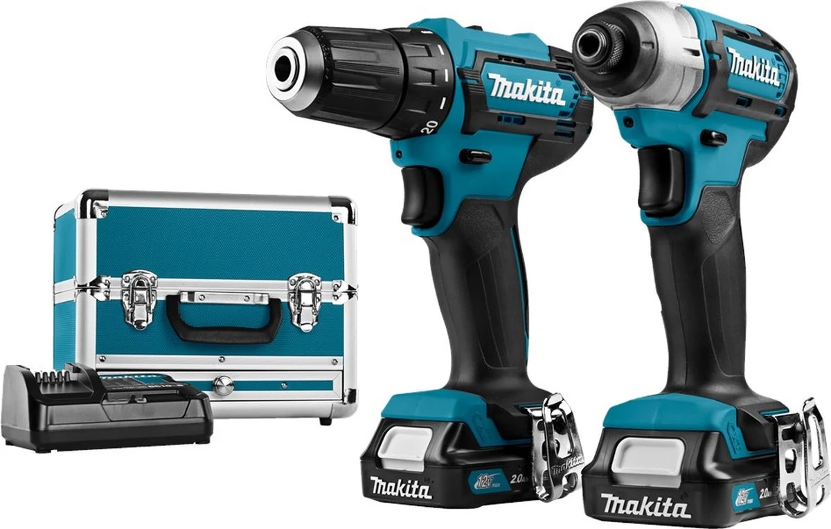 Makita CLX224SAX1 12V Combiset - DF333D Schroefboormachine & TD110D Slagschroevendraaier - 2 X 2,0 Ah Accu's - Inclusief Opbergkoffer 6 Makita CLX224SAX1 12V Combiset - DF333D Schroefboormachine & TD110D Slagschroevendraaier - 2 X 2,0 Ah Accu's - Inclusief Opbergkoffer - Afbeelding 4
