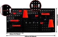 MondiDeal - MondiTools - Gereedschapswand - Gereedschapshouder - Toolhouder - 3-delig Gereedschap Paneel - Inclusief Ophang Accessoires - Wandrek -WerkPro Verkoopwinkel 1200x767 10