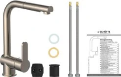 SCHÜTTE London Design Keukenkraan - Mengkraan - Draaibare Uitloop - Uittrekbare Mousseur - RVS-look 27 SCHÜTTE London Design Keukenkraan - Mengkraan - Draaibare Uitloop - Uittrekbare Mousseur - RVS-look -WerkPro Verkoopwinkel 1200x770 6