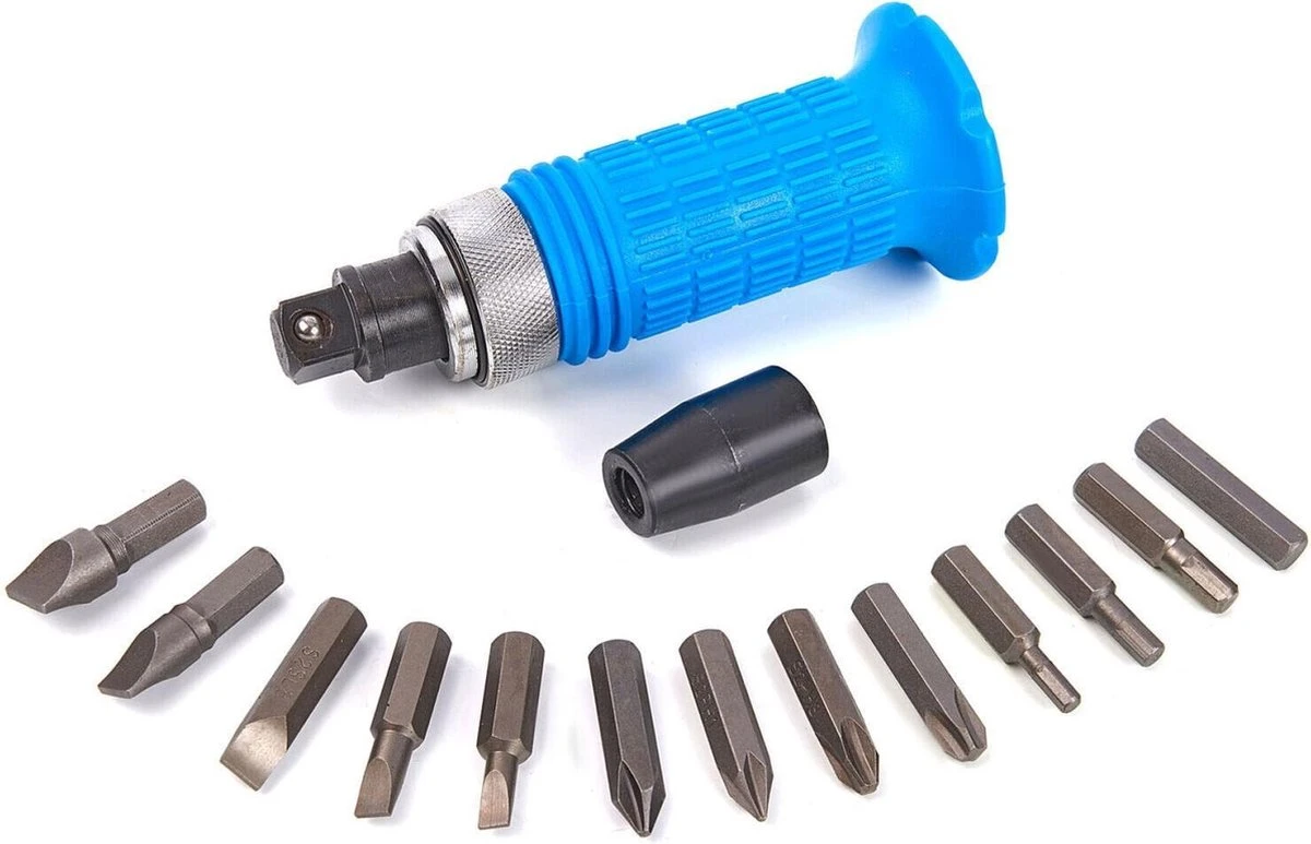 14 Delige Slagschroevendraaier Set Met Soft Grip Anti Slip Handvat 5 14 Delige Slagschroevendraaier Set Met Soft Grip Anti Slip Handvat - Afbeelding 3