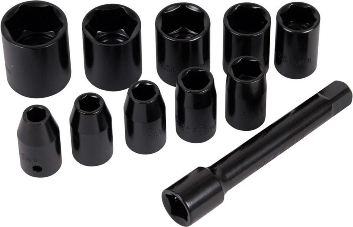 FERM Pneumatische Slagmoersleutel Universele DIN / Orion Aansluiting - Incl. 10-delige Doppenset En Opbergkoffer 6 FERM Pneumatische Slagmoersleutel Universele DIN / Orion Aansluiting - Incl. 10-delige Doppenset En Opbergkoffer - Afbeelding 4