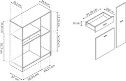Keukenkast Trudo - Wit/grijs - Opbergkast -WerkPro Verkoopwinkel 1200x774 5