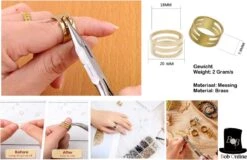 Bob Online ™ - 4 Stuks Setje – Sieraden Maken Tang Setje – 1 X Rondbektang + 1 X Kniptang + 1 X Platbektang + 1 X Messing Ring – Jewelry Making Pliers Set – 1 X Round Nosed Pliers + 1 X Side Cutters + 1 X Flat Nosed Pliers + 1 X Jump Ring Tool -WerkPro Verkoopwinkel 1200x777 14