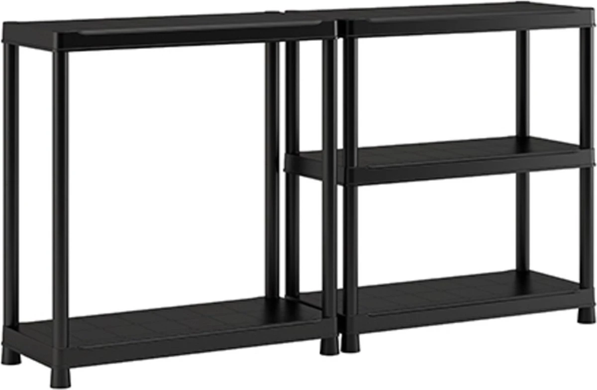 Keter Plus Shelf 90/5 - 5 Planken - 90x40x182cm - Zwart 6 Keter Plus Shelf 90/5 - 5 Planken - 90x40x182cm - Zwart - Afbeelding 4