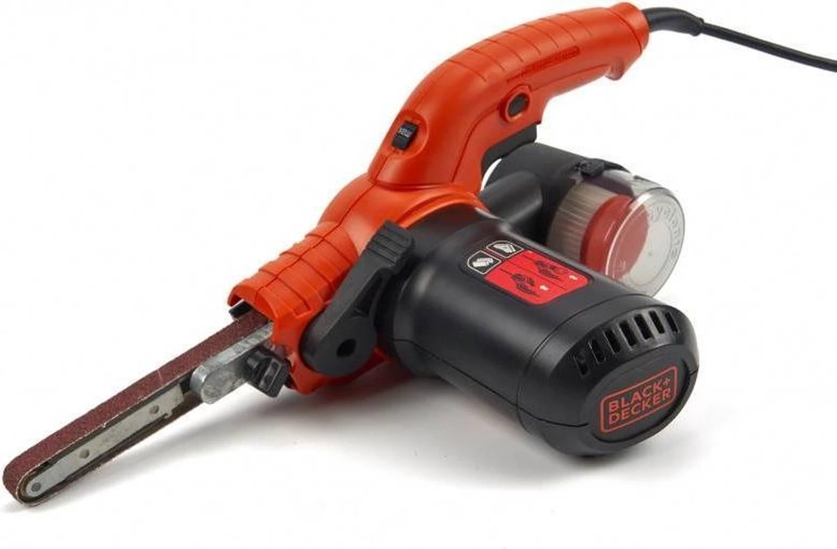 Black & Decker BLACK+DECKER KA900E-QS Bandschuurmachine - 350W - Powerfile Met Cyclonic Action Stofopvang 10 Black & Decker BLACK+DECKER KA900E-QS Bandschuurmachine - 350W - Powerfile Met Cyclonic Action Stofopvang - Afbeelding 8