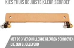 Leren Handgrepen - Zwart - 12 Stuks - 20,0 X 2,5 Cm |- Handgreep Zwart - Incl. 3 Kleuren Schroeven Per Leren Handgreep -WerkPro Verkoopwinkel 1200x794 7