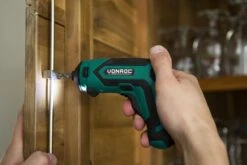 VONROC Accu Schroefmachine – 4V – Incl. Bithouder, Excentrisch En Haaks Opzetstuk, Bitset & Lader -WerkPro Verkoopwinkel 1200x800 149