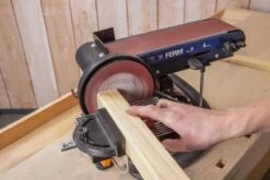 FERM BGM1022 Tafel Schijf- Bandschuurmachine - 350W Incl. 2 Schuurbanden (K80 & K120) -WerkPro Verkoopwinkel 1200x800 184