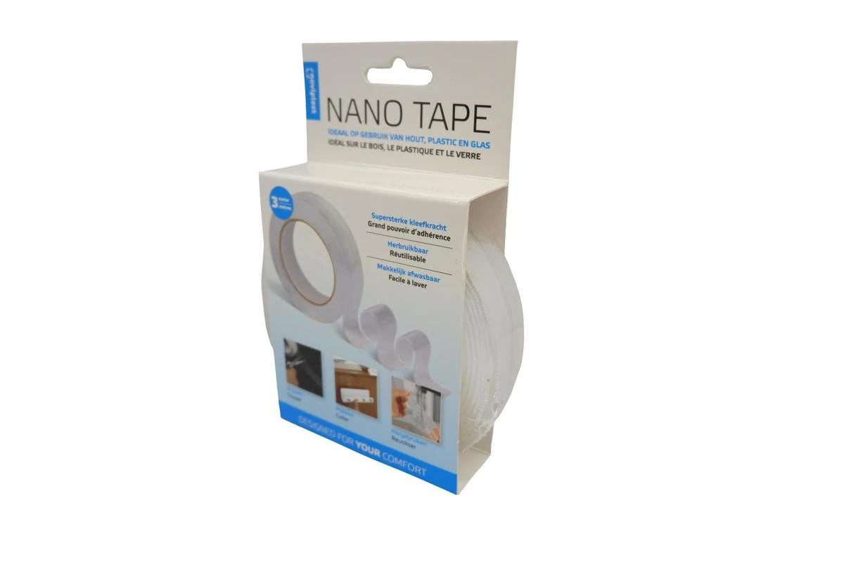 Nano Tape - Dubbelzijdige Tape - Noviplast - Waterproof - 3M 3 Nano Tape - Dubbelzijdige Tape - Noviplast - Waterproof - 3M